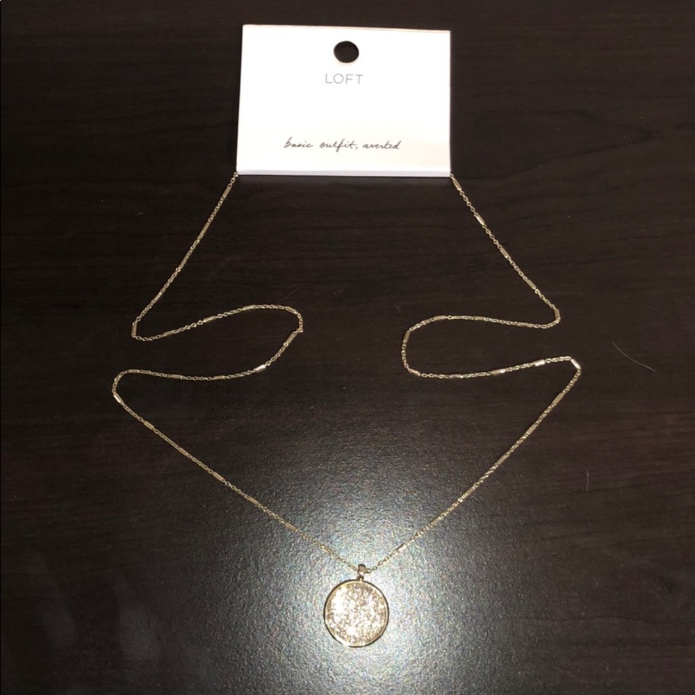 loft gold necklace